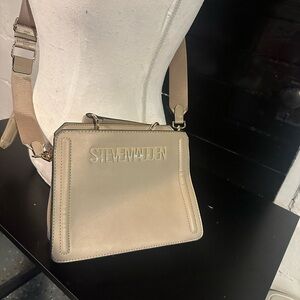 NWOT Steve Madden Beige Crossbody Satchel